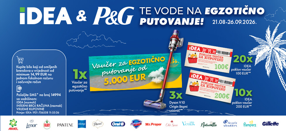 IDEA & P&G TE VODE NA EGZOTIČNO PUTOVANJE