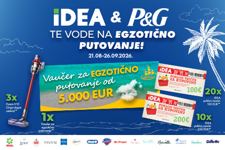 IDEA & P&G TE VODE NA EGZOTIČNO PUTOVANJE