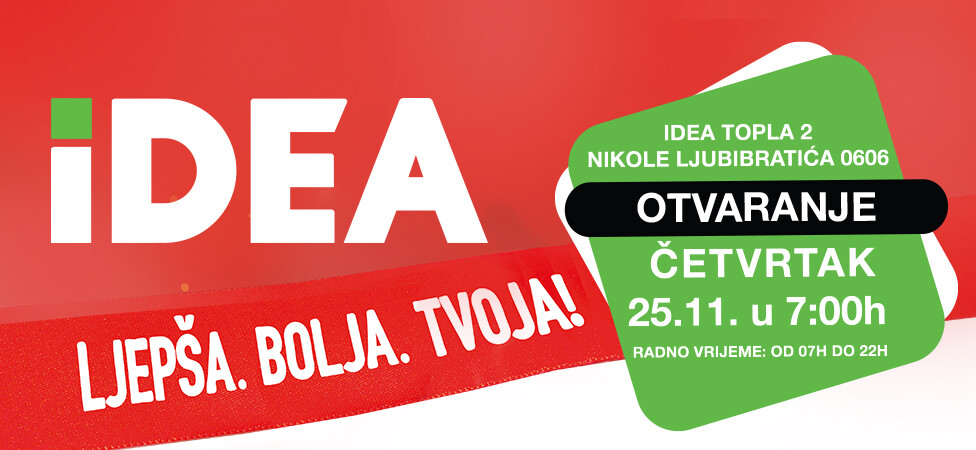 Dobar komšija - IDEA Topla 2 od sjutra u novom izdanju