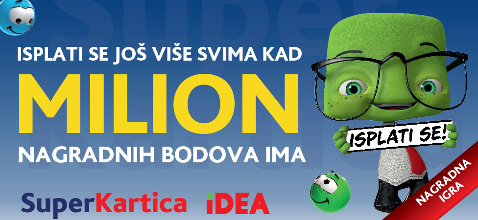 Isplati se još više svima, kad milion nagradnih bodova ima!