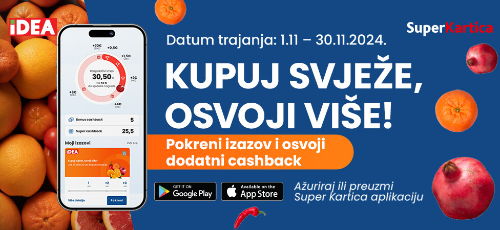 Izazov svježe energije - kupuj svježe, osvoji više! 