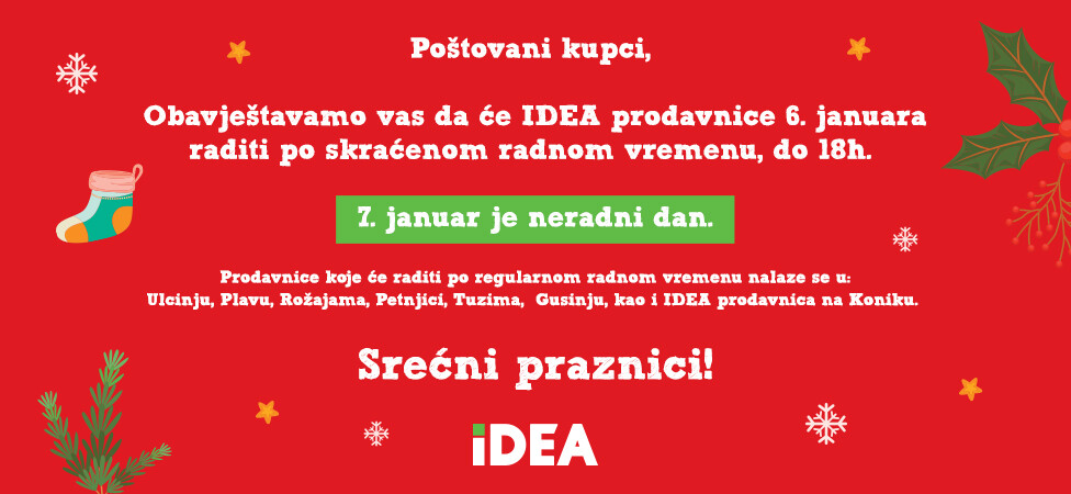 Obavještenje o neradnim danima