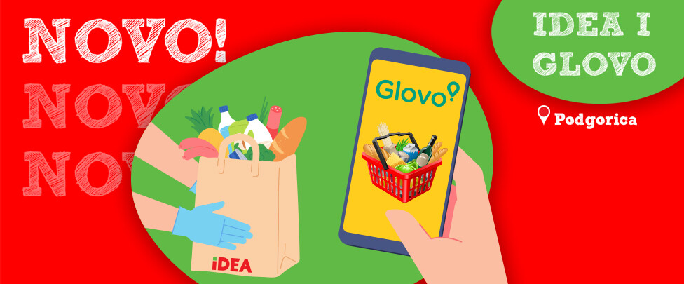 Ponuda IDEA prodavnica od sada i preko Glovo aplikacije